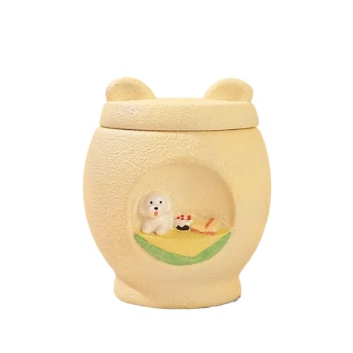 StuiQSDRV Haustier Urne Sarg Urne für Hunde Memorial Geschenk Verlieren Einer Katze Memorial Stone Haustier Geschenke 6,1 * 5,1 * 8 Zoll Hund Denkmäler Beerdigungen Speicher (Hund) von StuiQSDRV