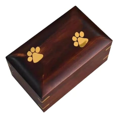 StuiQSDRV Haustier Urne für Asche dekorieren Pfote Design Keepsake Holz kleine Haustier Einäscherung Urne Katzen Hunde Verlust Sympathie Geschenk StuiQSDRV Haustier Urne für Asche dekorieren Pfote Design Keepsake Holz kleine Haustier Einäscherung Urne Katzen Hunde Verlust Sympathie Geschenk von StuiQSDRV
