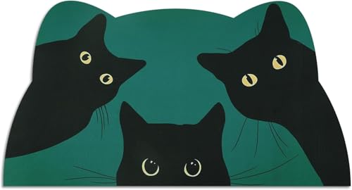 Katzenfuttermatte – Haustier-Futtermatte für Boden, rutschfest, wasserdicht, super saugfähig, leicht zu reinigen, blau, Katze, Hund, 40 x 60 cm Katzenfuttermatte – Haustier-Futtermatte für Boden, rutschfest, wasserdicht, super saugfähig, leicht zu reinigen, blau, Katze, Hund, 40 x 60 cm von Stunnoosy