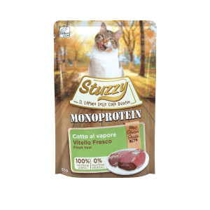 Stuzzy Cat Grain Free Monoprotein Kalb Katzen-Nassfutter (85 g) 4 Kartons (80 x 85 g) von Stuzzy