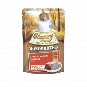 Stuzzy Cat Grain Free Monoprotein Pute Katzen-Nassfutter 85 g 4 Kartons (80 x 85 g) von Stuzzy