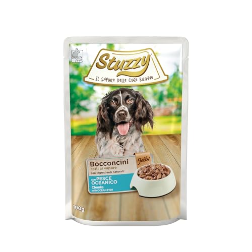 Stuzzy Dog Jelly Ozeanfisch, Hundefutter nass in Gelee, 24 Beutel x 100 g Stuzzy Dog Jelly Ozeanfisch, Hundefutter nass in Gelee, 24 Beutel x 100 g von Stuzzy