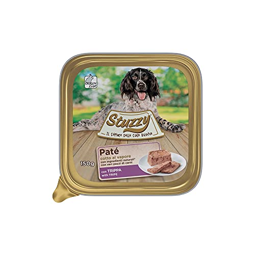 Stuzzy Mister, Nassfutter für Erwachsene Hunde, Schwielen, Pastete und Fleisch in Stücken, insgesamt 3,3 kg (22 Becher x 150 g) von Stuzzy