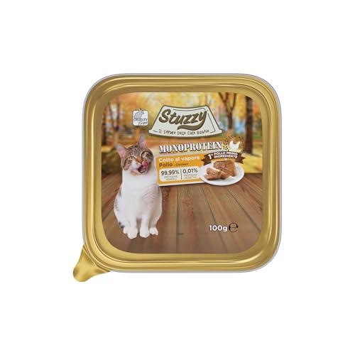 Stuzzy Monoprotein Nassfutter für Katzen Geschmack Huhn, 99,9% tierische Proteine, 0,01% pflanzliches Protein, gedämpft, Alleinfutter für Katzen, 16 x 100 g Stuzzy Monoprotein Nassfutter für Katzen Geschmack Huhn, 99,9% tierische Proteine, 0,01% pflanzliches Protein, gedämpft, Alleinfutter für Katzen, 16 x 100 g von Stuzzy