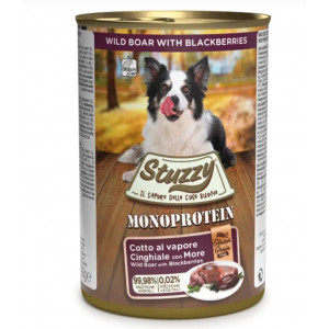 Stuzzy Monoprotein Wildschwein Nassfutter Hund (400 g) 1 Karton (6 x 400 g) von Stuzzy