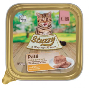 Stuzzy Pastete mit Huhn Kätzchen-Nassfutter (100 g) 1 Palette (32 x 100 g) von Stuzzy
