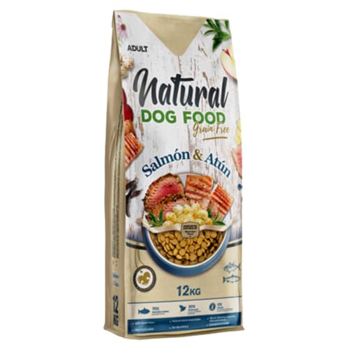 Natural Dog Food Grain Free Lachs & Thunfisch, Futter für empfindliche Hunde, fettarmes Futtermittel, Hunde mit Nahrungsmittelallergien und Unverträglichkeiten, hypoallergen (12 kg) von Stylanda