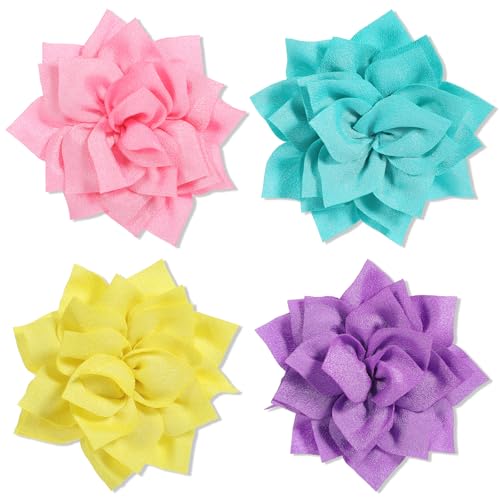 4 x Blumen für Hundehalsbänder, abnehmbar, mehrfarbig, Haustier-Blumenhalsband, Blumen-Zubehör, Clip-on-Hundehalsband, Blumenaufsatz für Katze, Hund, Welpen, Fellpflege 4 x Blumen für Hundehalsbänder, abnehmbar, mehrfarbig, Haustier-Blumenhalsband, Blumen-Zubehör, Clip-on-Hundehalsband, Blumenaufsatz für Katze, Hund, Welpen, Fellpflege von Styquenzer