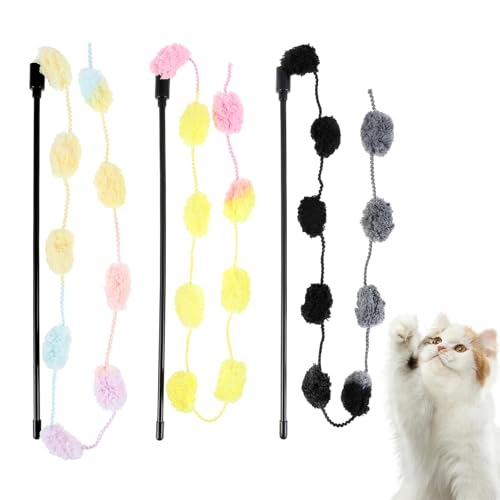Katzenspielzeug, 3 Stück Interaktives Katzenspielzeug Für Indoor-Katzen Buntes Katzen Intelligenzspielzeug Interaktives Katzen-Teaser-Spielzeug Cat Toys Für Indoor-Katzen Um Chase-übung Zu Spielen Katzenspielzeug, 3 Stück Interaktives Katzenspielzeug Für Indoor-Katzen Buntes Katzen Intelligenzspielzeug Interaktives Katzen-Teaser-Spielzeug Cat Toys Für Indoor-Katzen Um Chase-übung Zu Spielen von Styquenzer