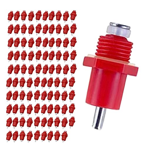 100 Stück automatische Geflügeltränke, Hühnernippel, Schraubbefestigung, langlebiger Futterspender 100 Stück automatische Geflügeltränke, Hühnernippel, Schraubbefestigung, langlebiger Futterspender von Suammiitstrieadea