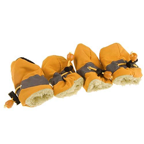 4 Stück/Set tragbare Haustier-Hundeschuhe, rutschfest, Regenstiefel, Herbst, Winter, Hundepfoten, weiche Schuhe, Orange, Nr. 1 mit Samt 4 Stück/Set tragbare Haustier-Hundeschuhe, rutschfest, Regenstiefel, Herbst, Winter, Hundepfoten, weiche Schuhe, Orange, Nr. 1 mit Samt von Suammiitstrieadea