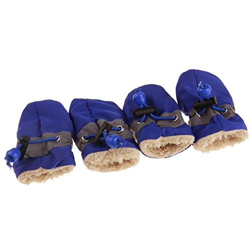 4 Stück/Set tragbare Haustier-Hundeschuhe Überzug rutschfeste Regenstiefel Herbst Winter Hunde Pfoten weiche Schuhe blau Nr. 5 mit Samt 4 Stück/Set tragbare Haustier-Hundeschuhe Überzug rutschfeste Regenstiefel Herbst Winter Hunde Pfoten weiche Schuhe blau Nr. 5 mit Samt von Suammiitstrieadea