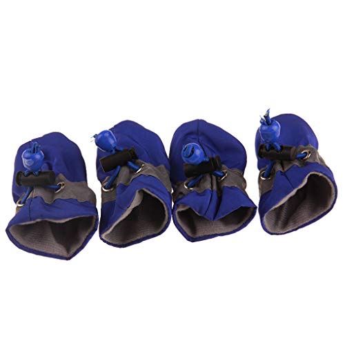 4 Stück/Set tragbare Haustier-Hundeschuhe Überzug rutschfeste Regenstiefel Herbst Winter Hunde Pfoten weiche Schuhe blau Nr. 7 ohne Samt 4 Stück/Set tragbare Haustier-Hundeschuhe Überzug rutschfeste Regenstiefel Herbst Winter Hunde Pfoten weiche Schuhe blau Nr. 7 ohne Samt von Suammiitstrieadea