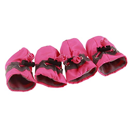 4 Stück/Set tragbare Haustier-Hundeschuhe Überzug rutschfeste Regenstiefel Herbst Winter Hunde Pfoten weiche Schuhe rosa Nr. 2 ohne Samt 4 Stück/Set tragbare Haustier-Hundeschuhe Überzug rutschfeste Regenstiefel Herbst Winter Hunde Pfoten weiche Schuhe rosa Nr. 2 ohne Samt von Suammiitstrieadea