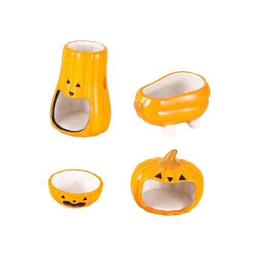 4 Stück Hamster-Keramik-Wasserschale, niedliches Hamsterhaus für Eichhörnchen, Rennmäuse 4 Stück Hamster-Keramik-Wasserschale, niedliches Hamsterhaus für Eichhörnchen, Rennmäuse von Suammiitstrieadea