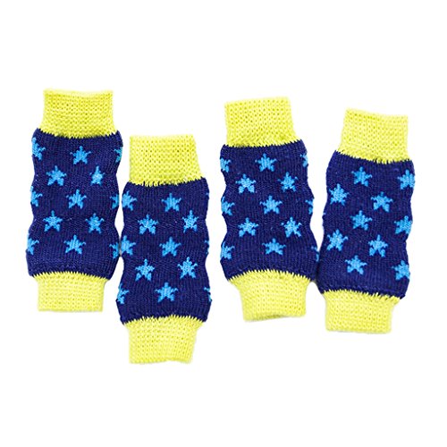 4 x weiche Baumwoll-Beinsocken für Hunde, niedlich, rutschfest, Größe XL von Suammiitstrieadea