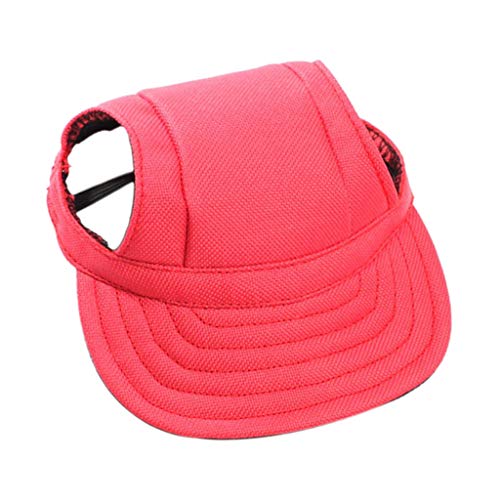 Baseballmütze für kleine Haustiere, Hunde, Katzen, Kätzchen, mit Umhängeband, Größe S, Rot Baseballmütze für kleine Haustiere, Hunde, Katzen, Kätzchen, mit Umhängeband, Größe S, Rot von Suammiitstrieadea