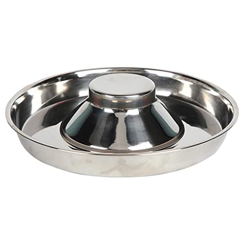 Classic Slow Feeder Hundenapf, Anti-Schlupf, Edelstahl, verhindert Blähungen, M 30 cm, Silber, M 30 cm Classic Slow Feeder Hundenapf, Anti-Schlupf, Edelstahl, verhindert Blähungen, M 30 cm, Silber, M 30 cm von Suammiitstrieadea