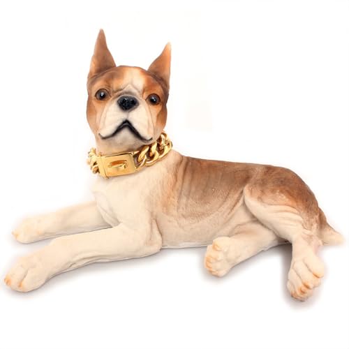 Einfach zu tragende Metall-Hundehalsband, für bequeme Spaziergänge, robust und langlebig, Edelstahl, silberfarben Einfach zu tragende Metall-Hundehalsband, für bequeme Spaziergänge, robust und langlebig, Edelstahl, silberfarben von Suammiitstrieadea