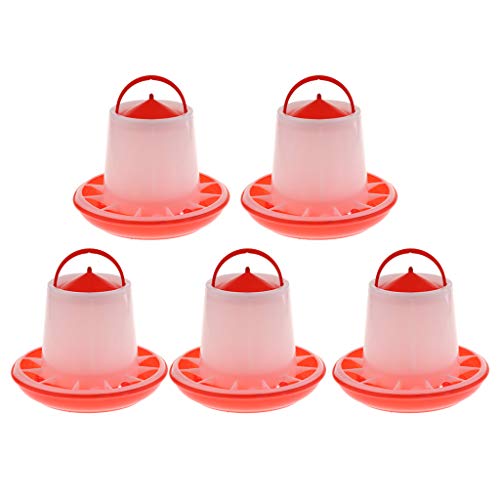 Futterspender für Hühner, Küken, Hühner, Geflügel, 2 kg, 5 Stück Futterspender für Hühner, Küken, Hühner, Geflügel, 2 kg, 5 Stück von Suammiitstrieadea