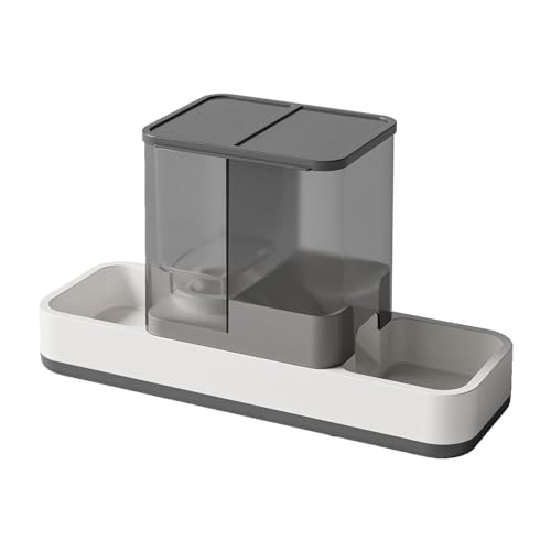 Gravity Pet Food Feeder Cat Dog Bowl Dish 2 in 1 for Kitten Rabbit Dogs Cats Grey Gravity Pet Food Feeder Cat Dog Bowl Dish 2 in 1 for Kitten Rabbit Dogs Cats Grey von Suammiitstrieadea