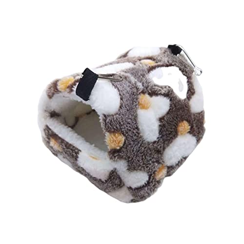 Hamsterbett, Höhle, gemütliches Hamsterhaus, Schlafnest für Bartagamen, braunes und weißes Herz, 8 x 8 cm Hamsterbett, Höhle, gemütliches Hamsterhaus, Schlafnest für Bartagamen, braunes und weißes Herz, 8 x 8 cm von Suammiitstrieadea