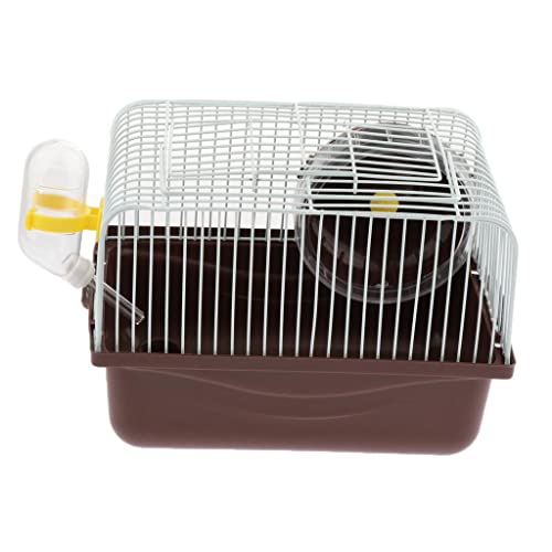 Hamsterkäfig Transportbox mit Laufrad Wasserflasche Schale Kaffee Hamsterkäfig Transportbox mit Laufrad Wasserflasche Schale Kaffee von Suammiitstrieadea