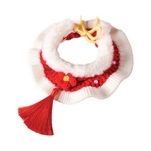 Handgewebtes Häkel-Lätzchen-Outfit für kleine und mittelgroße Mädchen, Jungen, Katzen und Hunde, Kätzchen, Größe L Handgewebtes Häkel-Lätzchen-Outfit für kleine und mittelgroße Mädchen, Jungen, Katzen und Hunde, Kätzchen, Größe L von Suammiitstrieadea