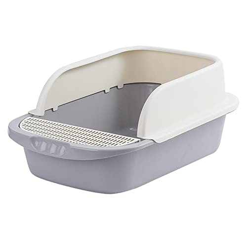 Haustier-Toilettenpfanne, Katzentoilette für Sandkasten, Kleintiere, Kätzchen, Grau, Grau Haustier-Toilettenpfanne, Katzentoilette für Sandkasten, Kleintiere, Kätzchen, Grau, Grau von Suammiitstrieadea