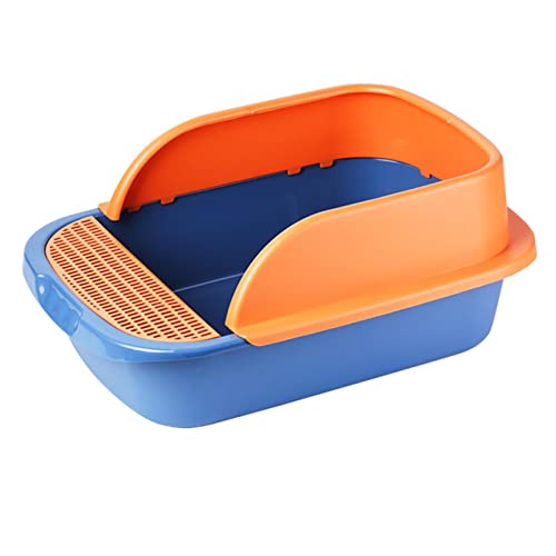 Haustier-Toilettenpfanne, Katzentoilette für Sandkasten, Zubehör, Kleintiere, Kätzchen, Blau Haustier-Toilettenpfanne, Katzentoilette für Sandkasten, Zubehör, Kleintiere, Kätzchen, Blau von Suammiitstrieadea