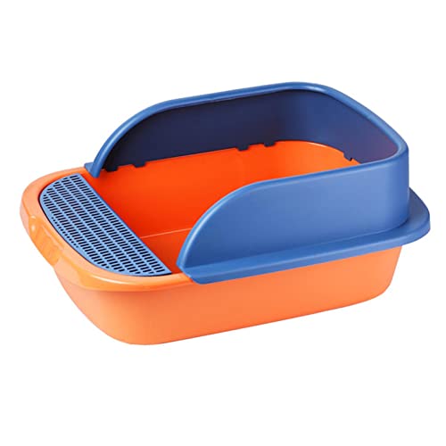 Haustier-Toilettenpfanne, Katzentoilette für Sandkasten, Zubehör, Kleintiere, Kätzchen, Orange Haustier-Toilettenpfanne, Katzentoilette für Sandkasten, Zubehör, Kleintiere, Kätzchen, Orange von Suammiitstrieadea