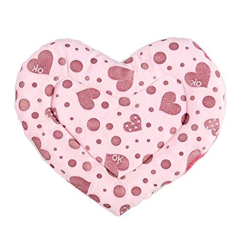 Herzförmige Hamster-Matte für Meerschweinchen, Schlafbett, Sitzpolster für Kleintiere, Rosa Herzförmige Hamster-Matte für Meerschweinchen, Schlafbett, Sitzpolster für Kleintiere, Rosa von Suammiitstrieadea