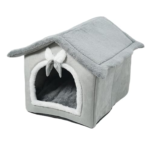 Höhle Haustierbett, rutschfest, abnehmbar, Haustierkissen, niedliche Katzen, Schlafbett für Welpen, M, Grau, M Höhle Haustierbett, rutschfest, abnehmbar, Haustierkissen, niedliche Katzen, Schlafbett für Welpen, M, Grau, M von Suammiitstrieadea