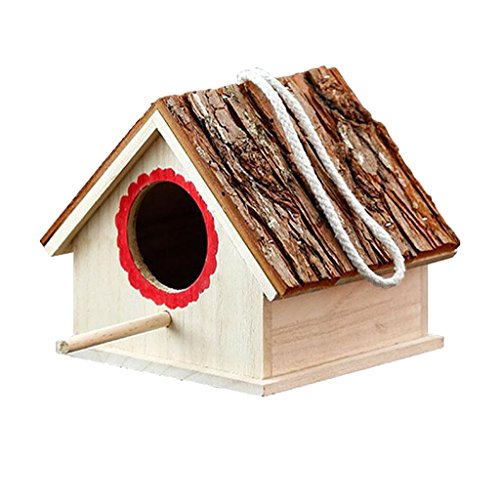 Holz Vogelhaus Vogelhaus Hängende Nistkasten mit Seil Haus Garten Holz Vogelhaus Vogelhaus Hängende Nistkasten mit Seil Haus Garten von Suammiitstrieadea
