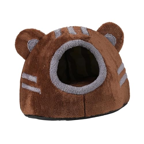 Hübsches Katzennest für den Innenbereich, weich, bequem, atmungsaktiv, Haustierhaus für Innenkatzen, Braun, Größe S Hübsches Katzennest für den Innenbereich, weich, bequem, atmungsaktiv, Haustierhaus für Innenkatzen, Braun, Größe S von Suammiitstrieadea