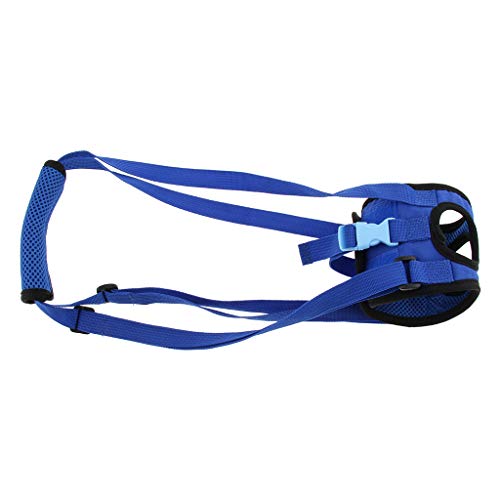 Hunde Hebegeschirr Hinten Hundestütze Rehabilitationsschlinge für Alten Hund L, Blau von Suammiitstrieadea