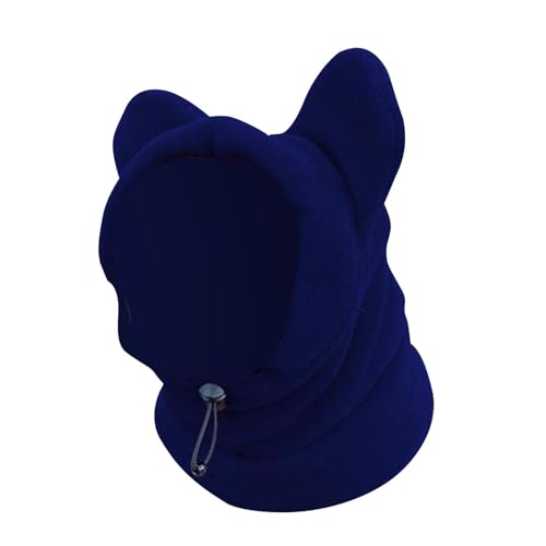 Hunde-Kapuze, Wintermütze, weiche Haustier-Winter-Kapuze, Hüte für kleine Hunde und Katzen, Dunkelblau von Suammiitstrieadea