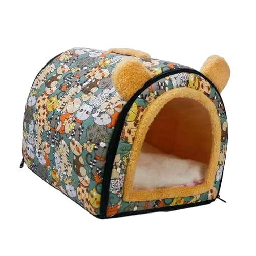 Hundehütte Herbst Winter Innenkissen Hund Katzenbett für Pudel Katzen Pomeranian Green Large Hundehütte Herbst Winter Innenkissen Hund Katzenbett für Pudel Katzen Pomeranian Green Large von Suammiitstrieadea