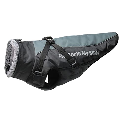Hundejacke im Winter Sportlicher Hundepullover für kleine und mittelgroße Hunde Mädchen XXXXL, Grau, XXXXL von Suammiitstrieadea