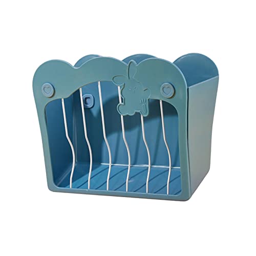 Kaninchen Heu-Futterspender Bunny Heu Halter Lagerung Weniger Verschwendung Meerschweinchen Heu-Futterstation Blau Kaninchen Heu-Futterspender Bunny Heu Halter Lagerung Weniger Verschwendung Meerschweinchen Heu-Futterstation Blau von Suammiitstrieadea