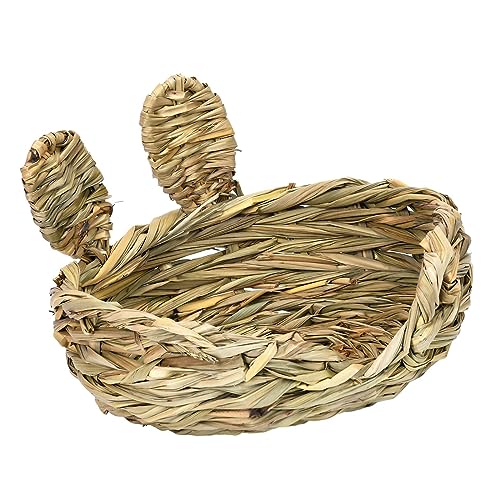 Kaninchengras Bettkäfige Handarbeit, gewebtes Haustier-Heunbett für Eichhörnchen, Kleintiere, halbe Öffnung, Nr. Kaninchengras Bettkäfige Handarbeit, gewebtes Haustier-Heunbett für Eichhörnchen, Kleintiere, halbe Öffnung, Nr. von Suammiitstrieadea