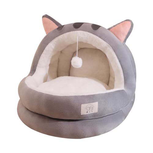 Katzenbett, Höhle, rutschfeste Unterseite, verschleißfest, halbgeschlossenes Katzennest, Grau, S, Grau, S Katzenbett, Höhle, rutschfeste Unterseite, verschleißfest, halbgeschlossenes Katzennest, Grau, S, Grau, S von Suammiitstrieadea
