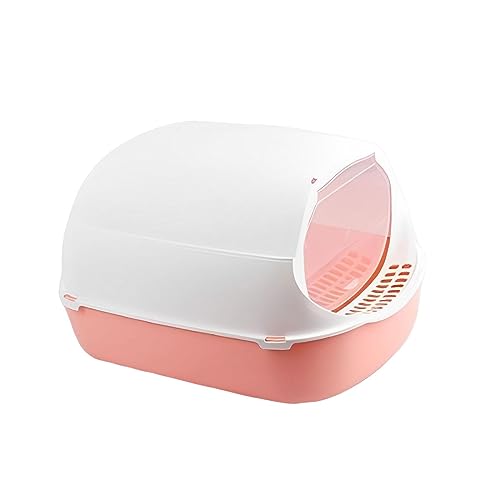 Katzentoilette, vollständig geschlossen, für Kleintiere, Kaninchen, abnehmbares Töpfchen, Toilette, rosa Basis Katzentoilette, vollständig geschlossen, für Kleintiere, Kaninchen, abnehmbares Töpfchen, Toilette, rosa Basis von Suammiitstrieadea