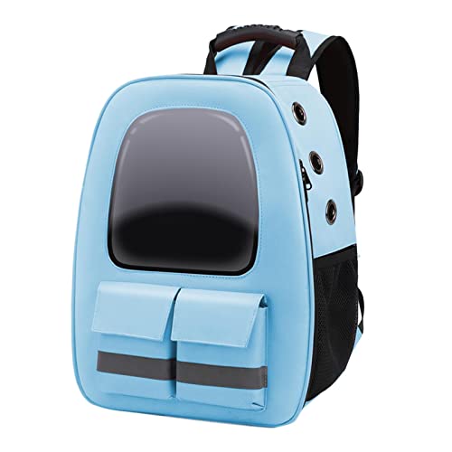 Katzentragerrucksack, transparent, von Fluggesellschaften zugelassen, für Outdoor-Reisen, Blau Katzentragerrucksack, transparent, von Fluggesellschaften zugelassen, für Outdoor-Reisen, Blau von Suammiitstrieadea