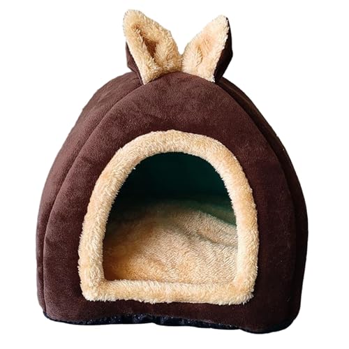 Kleintierbett für kleine Haustiere, warmes Kaninchenkäfig, Nest für Chinchilla, Eichhörnchen, Igel, M, Dunkelbraun, M Kleintierbett für kleine Haustiere, warmes Kaninchenkäfig, Nest für Chinchilla, Eichhörnchen, Igel, M, Dunkelbraun, M von Suammiitstrieadea