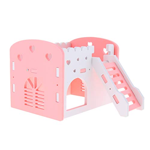 Kleintiere Hamsterhaus Käfige Holz Eichhörnchen Villa Hütte Spielspielzeug rosa Kleintiere Hamsterhaus Käfige Holz Eichhörnchen Villa Hütte Spielspielzeug rosa von Suammiitstrieadea