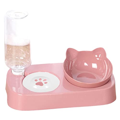 Langlebiger doppelter Futternapf für Hunde und Katzen, automatisch, auslaufsicher, Rosa Langlebiger doppelter Futternapf für Hunde und Katzen, automatisch, auslaufsicher, Rosa von Suammiitstrieadea