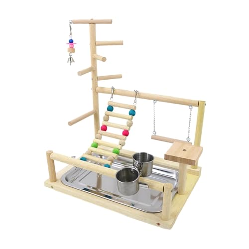 Papageien Spielplatz Plattform Vögel Kauspielzeug für Sittiche, Lovebirds Nymphensittiche von Suammiitstrieadea