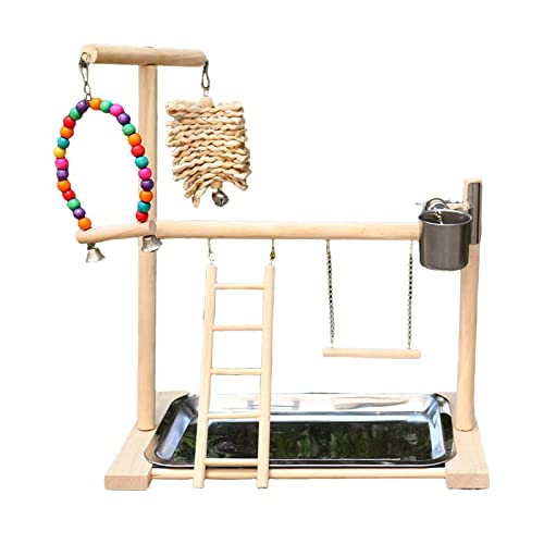 Papageienspielständer Vogelspielplatz Vogel-Fitnessstudio Vogellaufstall Holz Sitzstange Leiter Spielzeug Papageienspielständer Vogelspielplatz Vogel-Fitnessstudio Vogellaufstall Holz Sitzstange Leiter Spielzeug von Suammiitstrieadea
