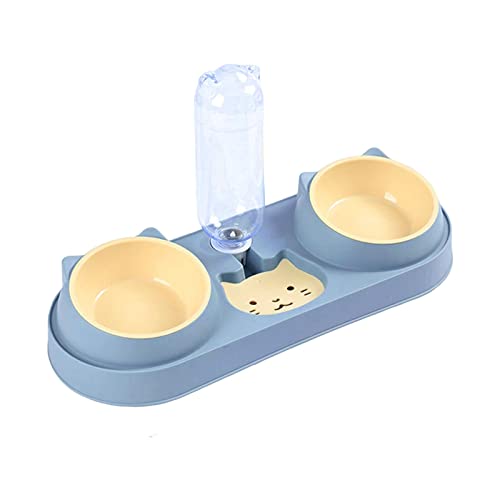 Pet Feeder Waterer Pet Feeding Station Raised Stand Dish Bowls Detachable Blue Pet Feeder Waterer Pet Feeding Station Raised Stand Dish Bowls Detachable Blue von Suammiitstrieadea
